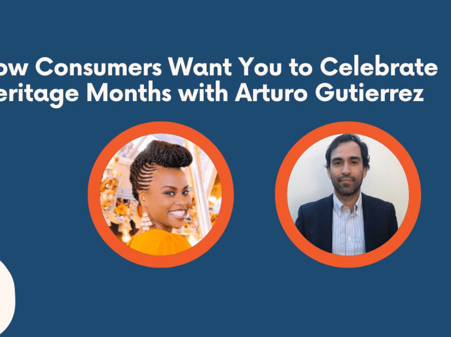 We can see a blue background, the title of the Ep in white, Sonia's photo on the left and Arturo's on the right. Finally, in two of the corners of the image, we can see details in orange, white and blue, typical of Sonia Thompson Media Group.