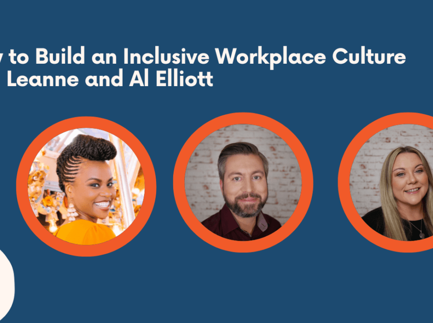 In the image we can see the photos of Sonia, Leanne and Al on a blue background with the title in white letters.