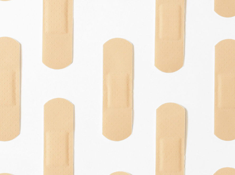 In the image, we can see a large number of dressings.